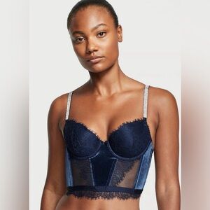 NWT Victoria's Secret Dream
Angels Lace & Velvet Shine
Strap Corset Top size 32B